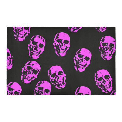 Hot Skulls, pink by JamColors Bath Rug 20''x 32''