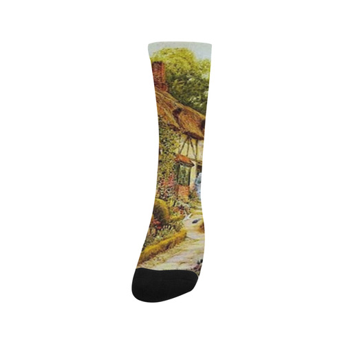 Home Sweet Home Vintage Country Cottage Trouser Socks