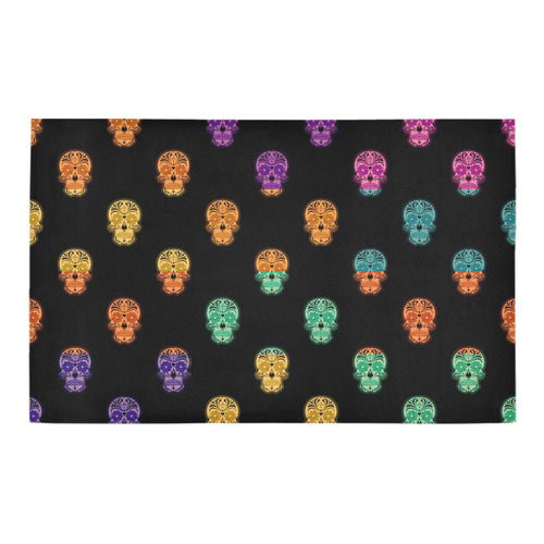 Color mix Skulls E by JamColors Bath Rug 20''x 32''