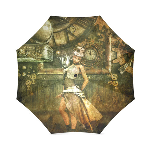 fantasy Steampunk Lady A by JamColors Foldable Umbrella (Model U01)