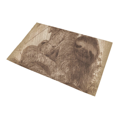 Awesome Animal- sketchy Sloth Bath Rug 20''x 32''