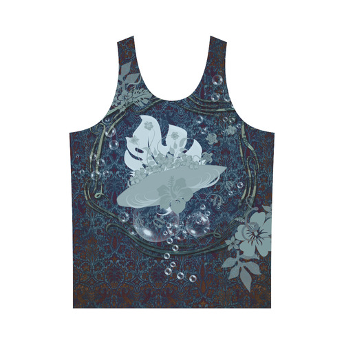 Snowboarding, snowflakes and ice All Over Print Tank Top for Men (Model T43)