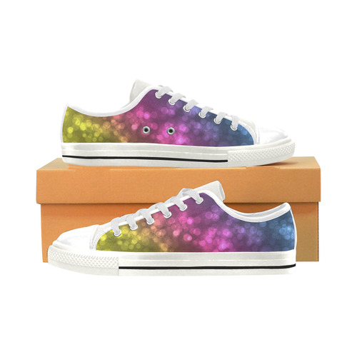 rainbow Men's Classic Canvas Shoes (Model 018)