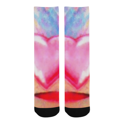 Retro Pastel Heart Trouser Socks