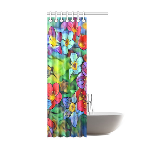 Amazing Floral 29B by FeelGood Shower Curtain 36"x72"