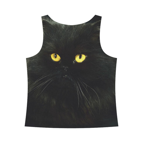 Black Cat All Over Print Tank Top for Women (Model T43)