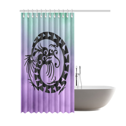 Cheinese Fantasy Dragon A by FeelGood Shower Curtain 69"x84"