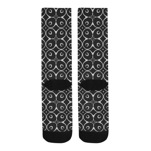Black and Gray Abstract Trouser Socks
