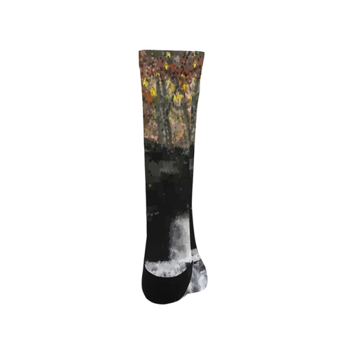 Dark Rock Pixel Waterfall Trouser Socks