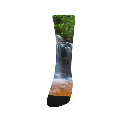 Pixel Waterfall Trouser Socks