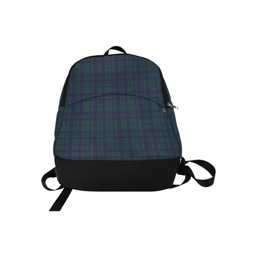 Green Plaid Rock Style Fabric Backpack for Adult (Model 1659)