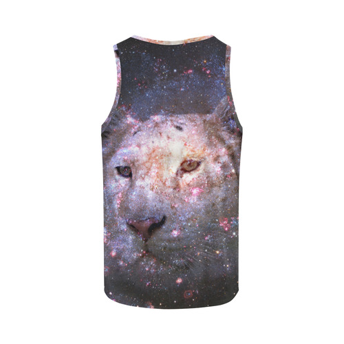 Tiger and Galaxy All Over Print Tank Top for Women (Model T43)