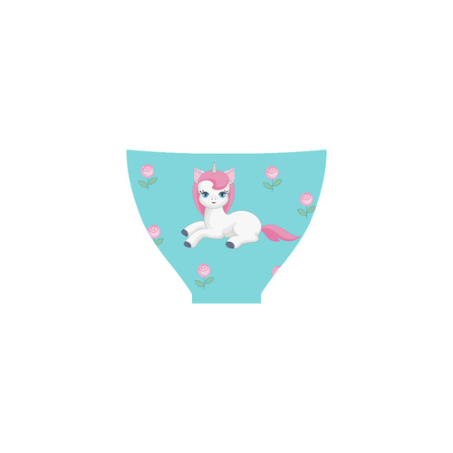 unicorn and roses Custom Bikini Swimsuit