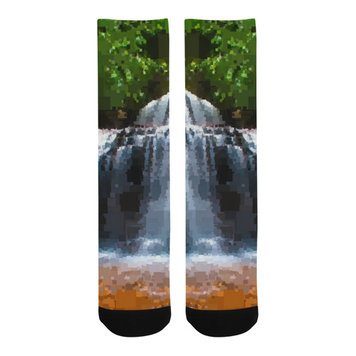 Pixel Waterfall Trouser Socks