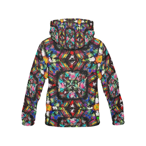 Ecuadorian Stained Glass All Over Print Hoodie for Women (USA Size) (Model H13)