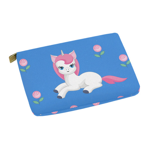 unicorn and roses Carry-All Pouch 12.5''x8.5''