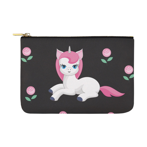 unicorn and roses Carry-All Pouch 12.5''x8.5''