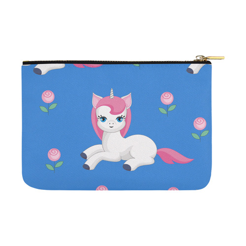 unicorn and roses Carry-All Pouch 12.5''x8.5''