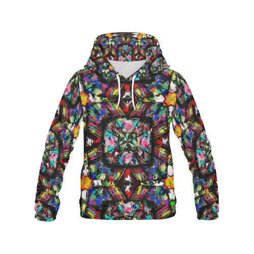Ecuadorian Stained Glass All Over Print Hoodie for Women (USA Size) (Model H13)