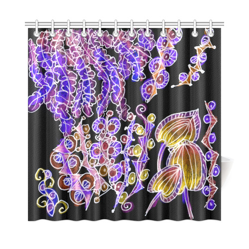 Psychedelic Royal Purple Violet Gold Jewels Shower Curtain 72 X72 Psychedelic Royal Purple Violet Gold Jewels Shower Curtain 72 X72 Id D1559965