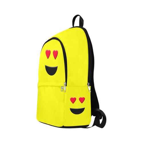 Emoji Smiley Heart Eyes Fabric Backpack for Adult (Model 1659)