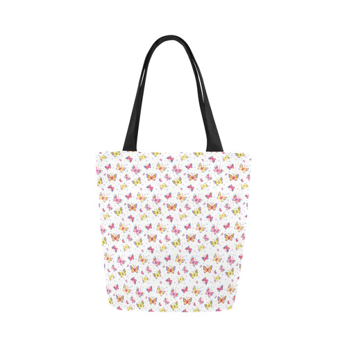 Watercolor Butterflies Canvas Tote Bag (Model 1657)