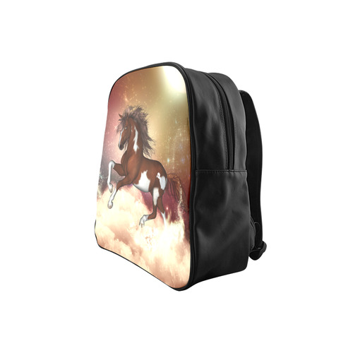 Wonderful wild horse in the sky School Backpack (Model 1601)(Small)