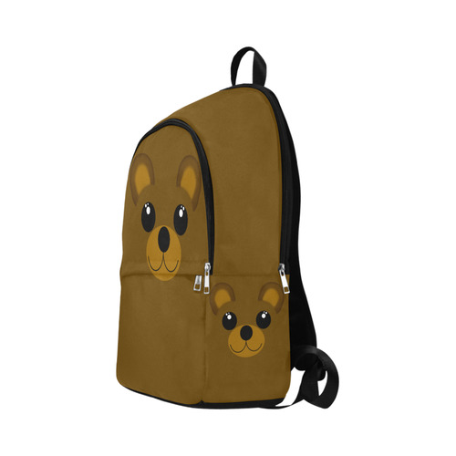 Cute Kawaii Brown Bear Fabric Backpack for Adult (Model 1659)