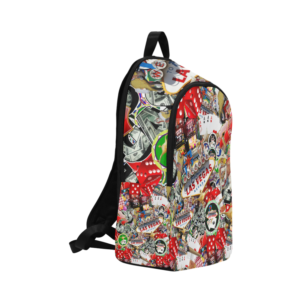 Las Vegas Icons Gamblers Delight Fabric Backpack for Adult (Model