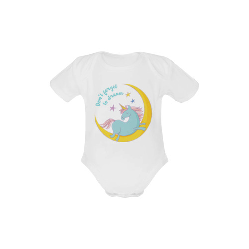 dont forget to dream Baby Powder Organic Short Sleeve One Piece (Model T28)