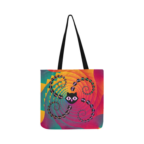 Rainbow Spiral Cats Reusable Shopping Bag Model 1660 (Two sides)