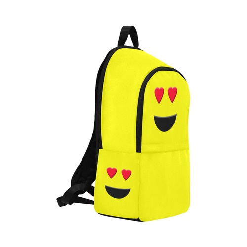 Emoji Smiley Heart Eyes Fabric Backpack for Adult (Model 1659)