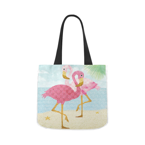 pink flamingo beach bag