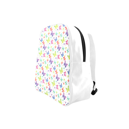 Colorful Butterflies School Backpack (Model 1601)(Small)