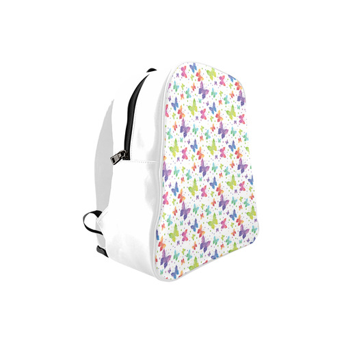 Colorful Butterflies School Backpack (Model 1601)(Small)