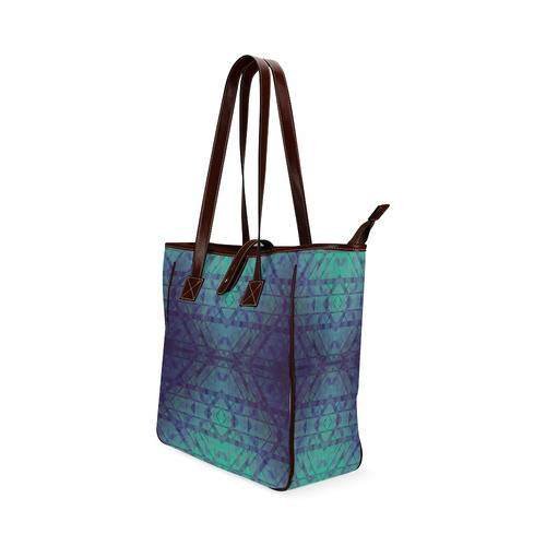 Sci-Fi Dream Blue Geometric design Classic Tote Bag (Model 1644)