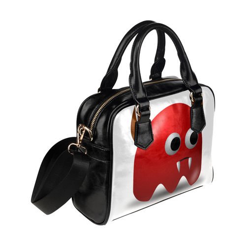 Cute Red Devil Cartoon Shoulder Handbag (Model 1634)