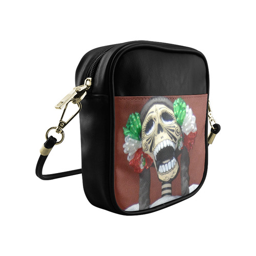 Day of the Dead La Catrina Calavera Sling Bag (Model 1627)