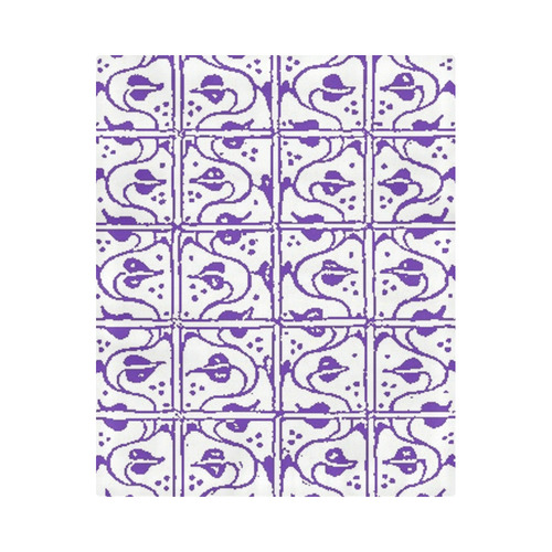 Purple Leaf and Vines Duvet Cover 86"x70" ( All-over-print)
