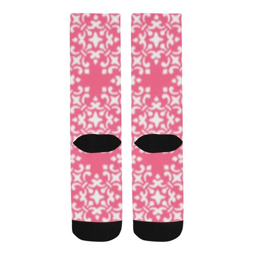 Pink Damask Trouser Socks
