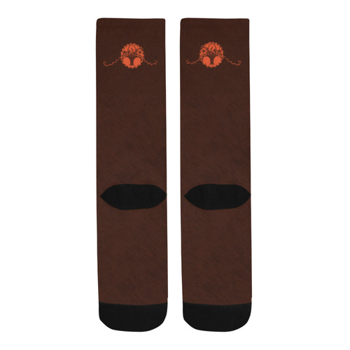 Flame Floral Chalkboard Trouser Socks