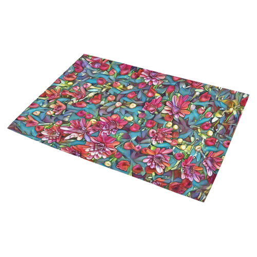 lovely floral 31A Azalea Doormat 30" x 18" (Sponge Material)