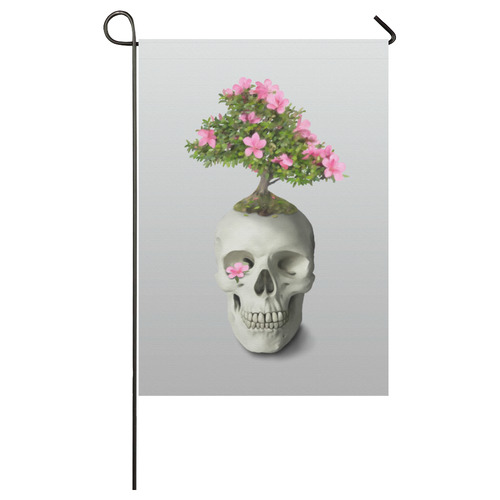 Bonsai Skull Garden Flag 28''x40'' （Without Flagpole）