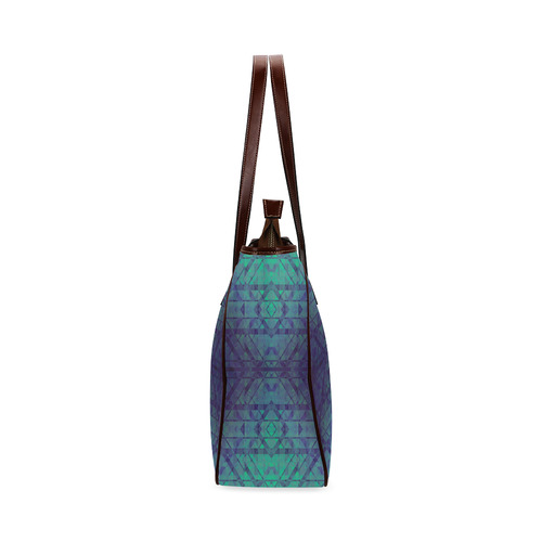 Sci-Fi Dream Blue Geometric design Classic Tote Bag (Model 1644)