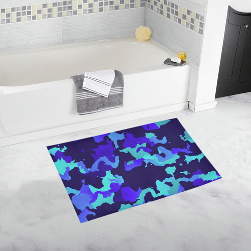 new modern camouflage D by JamColors Bath Rug 20''x 32''