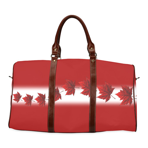 Canada Flag Travel Bags Canada Souveir Bags Waterproof Travel Bag/Small (Model 1639)