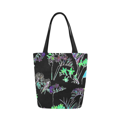 Flowers and Birds C by JamColors Canvas Tote Bag (Model 1657)