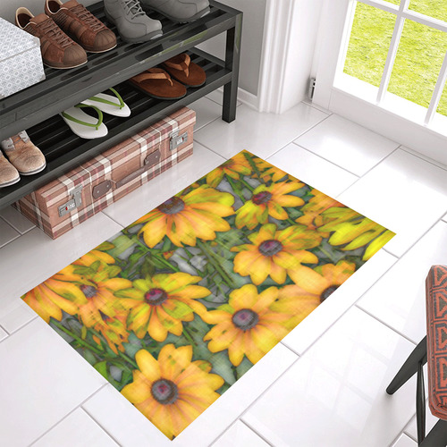 Amazing Floral 28A by FeelGood Azalea Doormat 30" x 18" (Sponge Material)