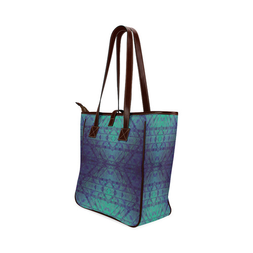 Sci-Fi Dream Blue Geometric design Classic Tote Bag (Model 1644)