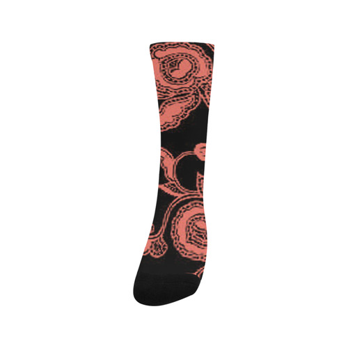 Peach Echo Floral Trouser Socks